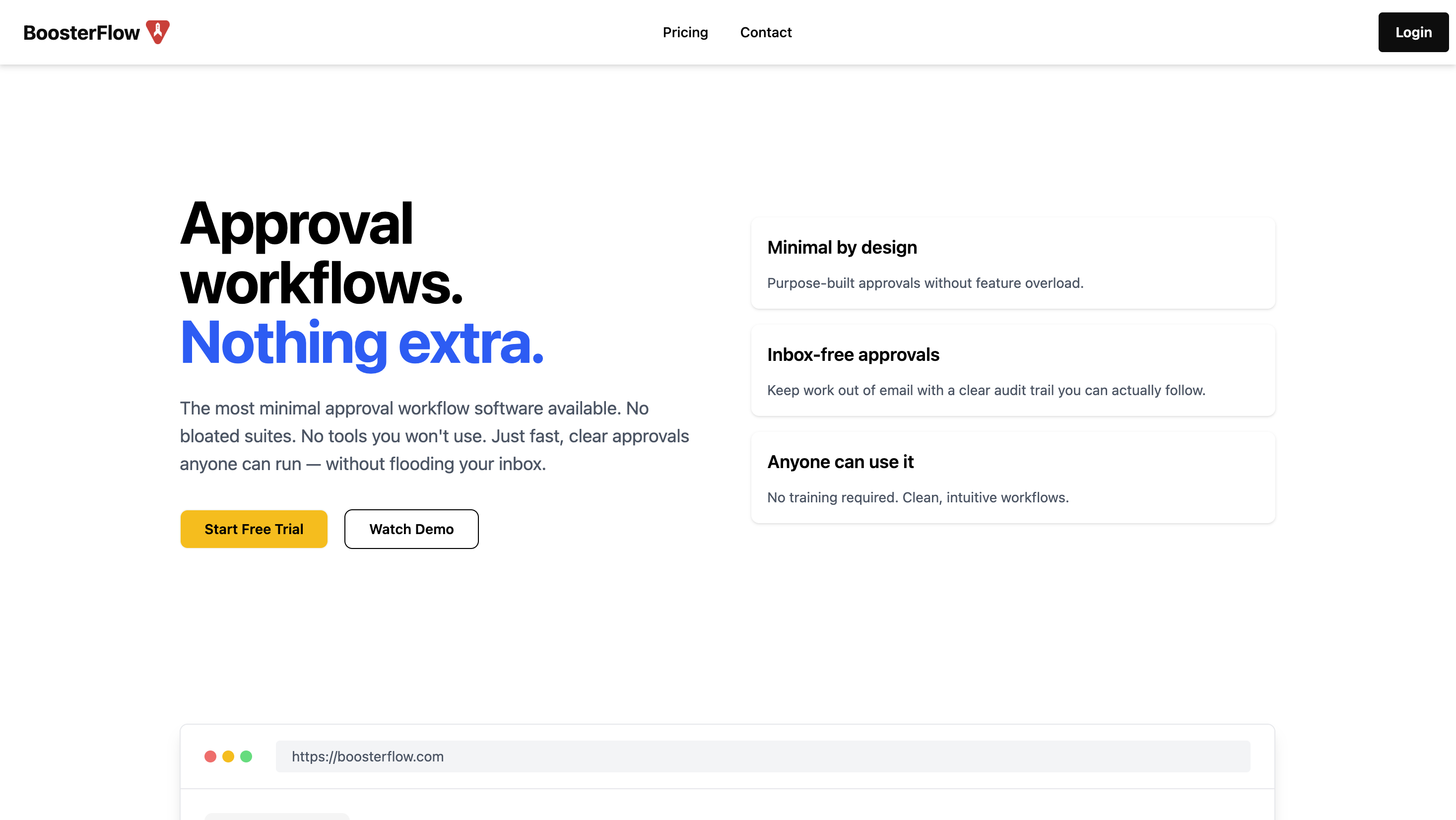 BoosterFlow SaaS dashboard preview